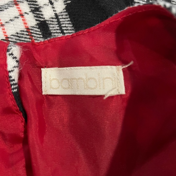 Bambini Little Girls Checkered Ribbon Dress - Picture 5 of 5